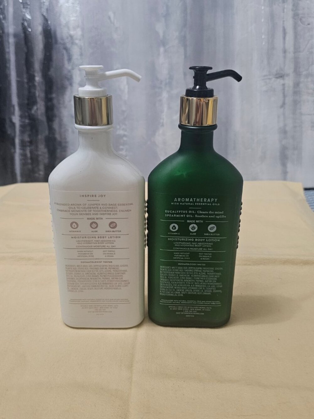 NEW BBW Aromatherapy Set Eucalyptus Spearmint Stress Relief & Inspire Joy Lotion - Picture 3 of 3